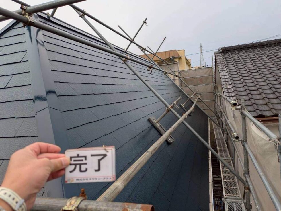 長崎市西山台　S様邸　屋根塗装(使用塗料：ボンフロンライトサンバリアGT)