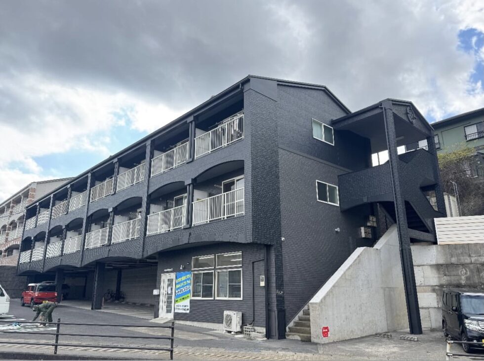 諫早市青葉台　マンションF　外壁塗装(使用塗料：スーパーラジカルシリコンGH)