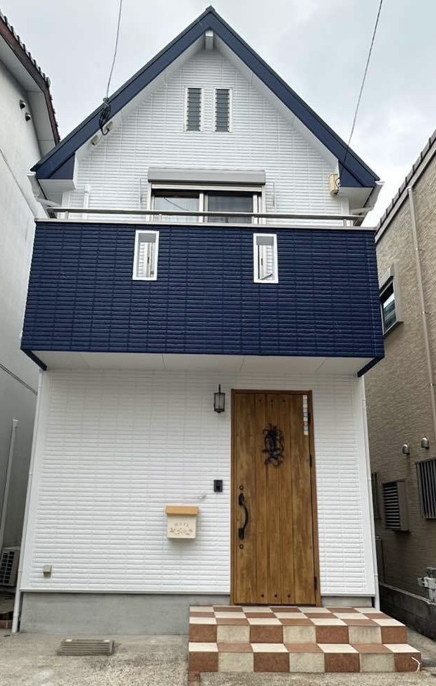 長崎市西山台　S様邸　外壁塗装(使用塗料：シリコンREVO1000-IR)