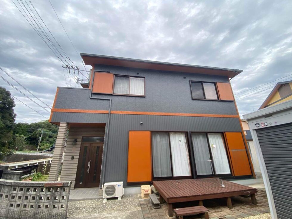 長崎市琴海　T様邸　外壁塗装(使用塗料：フッ素REVO1000-IR)