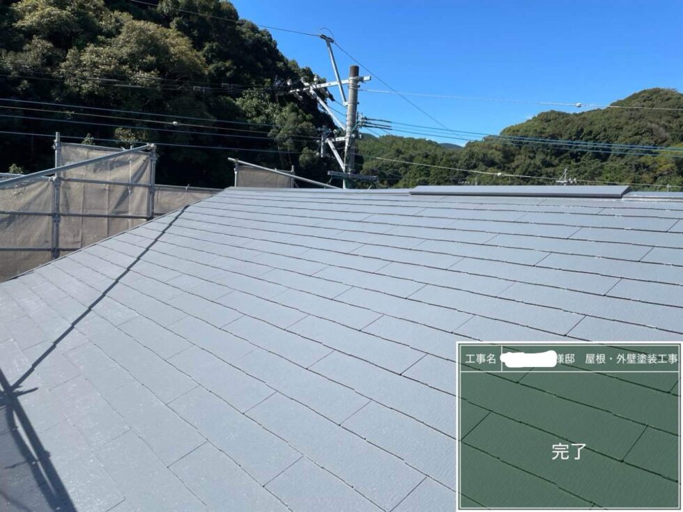 長崎市琴海　T様邸　屋根塗装(使用塗料：パラサーモF)