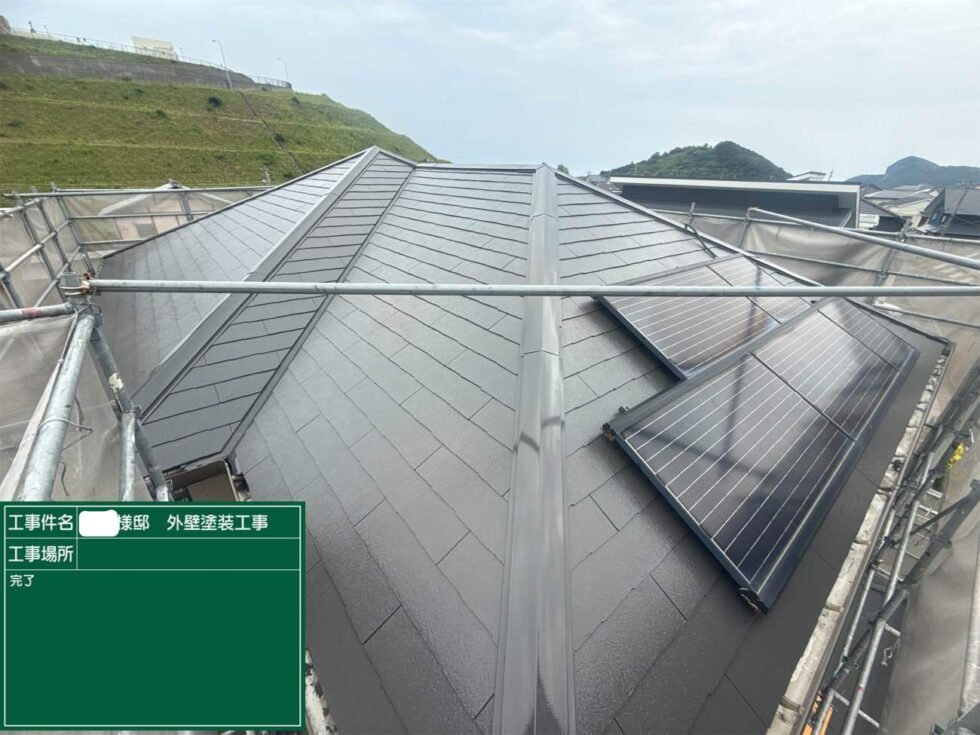 長崎市三京町　T様邸　屋根塗装(使用塗料：ボンフロンライトサンバリアGT)