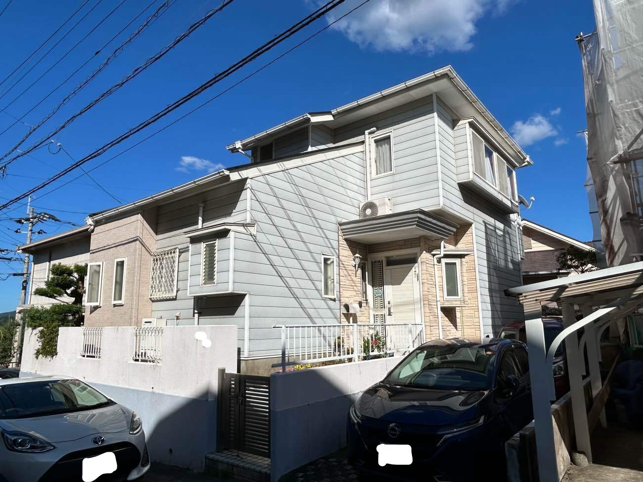 長崎市エミネント葉山町　N様邸　外壁塗装(使用塗料：フッ素UVコート)