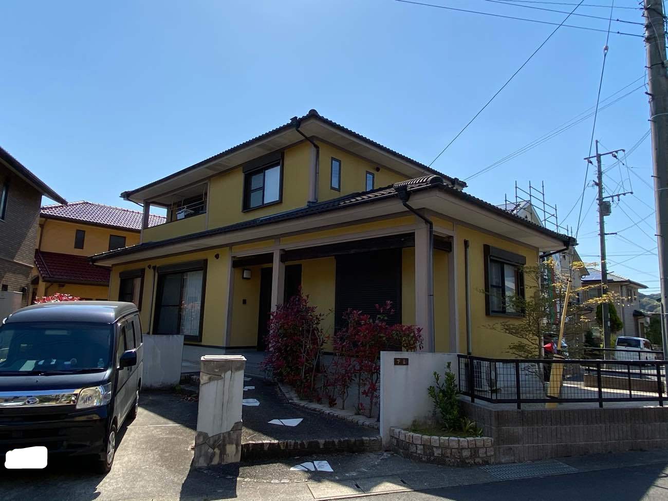 長崎市東町　S様邸　外壁塗装(使用塗料：ボンフロン)